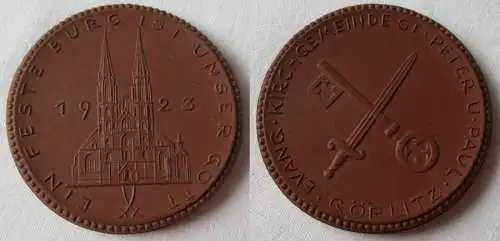 Medaille evangelische Kirchengemeinde St. Peter und Paul Görlitz 1923 (153502)