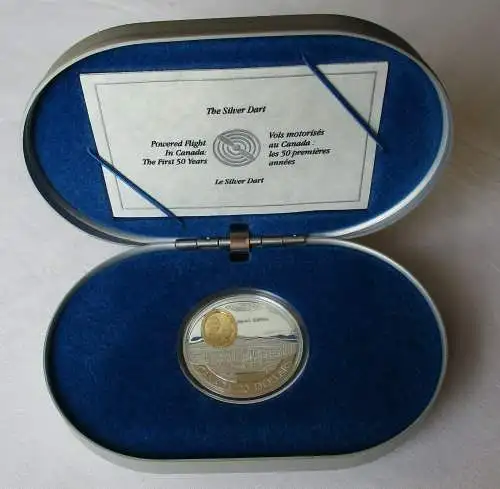 20 Dollar Silbermünze Kanada 1991 The Silver Dart 1 Oz PP OVP (122500)
