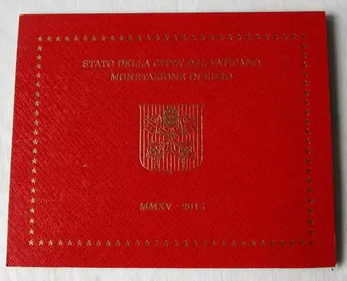 KMS Euro BU Kursmünzensatz Vatikan 2015 Papst Franziskus Vaticano (153789)