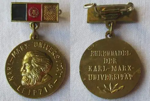DDR Abzeichen Ehrennadel der Karl-Marx-Universität Leipzig in Gold (129036)