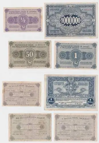 4 Banknoten Inflation Hannover Handwerkskammer 1923 (120900)