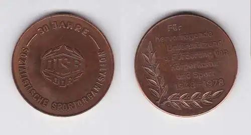 DDR Medaille 30 Jahre sozialistische Sportorganisation DTSB1978 (120718)
