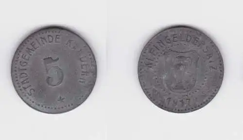 5 Pfennig Zink Notgeld Münze Stadtgemeinde Kandern 1917  (139692)