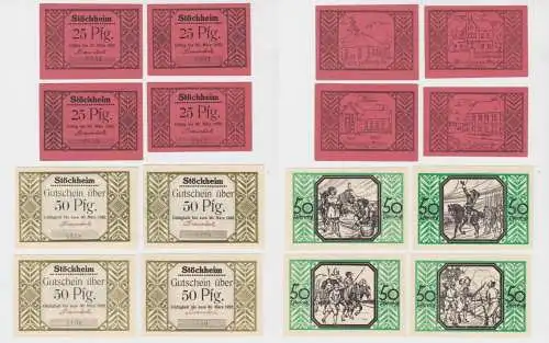 8 Banknoten Notgeld Gemeinde Stöckheim (1922) (138029)