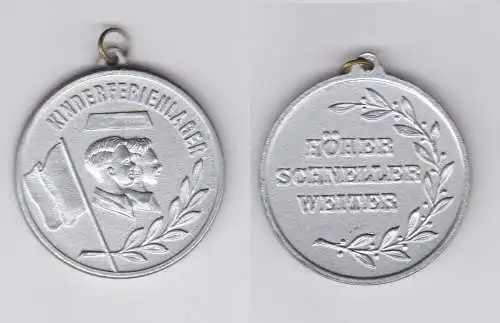 DDR Medaille Kinderferienlager Höher, Schneller, Weiter Stufe Silber (130387)