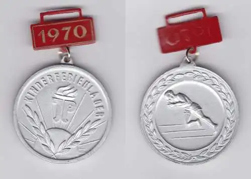 DDR Medaille Pionier Kinderferienlager Stufe Silber 1970 (137260)