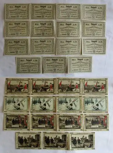 15 Banknoten Notgeld Gemeinde Neugraben-Hausbruch 15.August 1921 (144267)