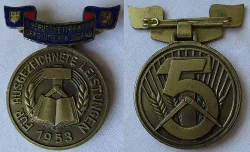 DDR Medaille 5.Berufswettbewerb der deutschen Jugend 1953 (150392)