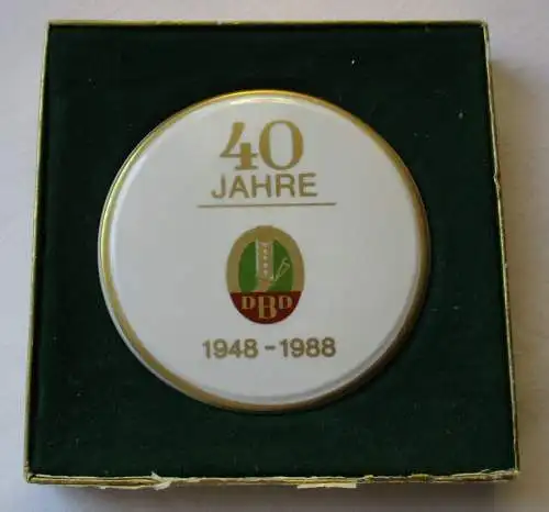 DDR Medaille 40 Jahre DBD Demokratische Bauernpartei Deutschlands 1988 (124954)