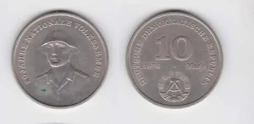 DDR Gedenk Münze 10 Mark 20 Jahre Nationale Volksarmee NVA 1976 (136999)