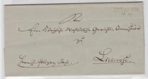 98328 seltener Brief mit WZ Vorphilatelie von Friedland nach Lieberose um 1859