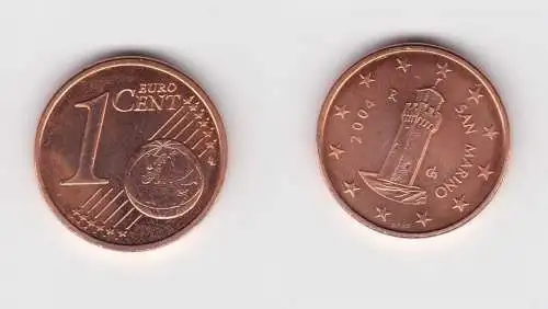 1 Cent Münze San Marino 2004 Festungsturm Montale (136890)