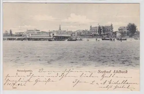 38174 Ak Seebad Ahlbeck Strandpartie 1902
