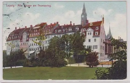 87952 Ak Leipzig alte Häuser am Thomasring 1912