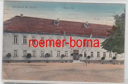 77547 Ak Hochheim bei Erfurt Gasthaus Grünes Tal 1917