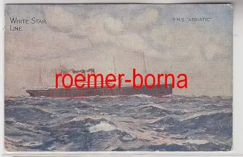 10323 Ak White Star Line Transatlantikdampfer R.M.S. "Adriatic" 1911