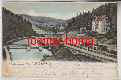 69205 Ak Flossplatz bei Wolkenstein 1906