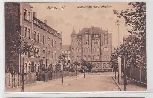 92872 AK Kahla Sachsen-Anhalt - Schillerstraße mit Marktpforte 1914