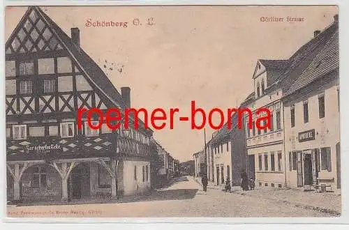 77437 Ak Schönberg O.L. Görlitzer Strasse (Sulików) 1908
