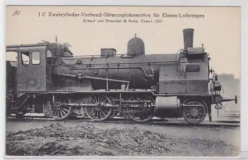 72276 Ak Verbund-Güterzuglokomotive für Elsass-Lothringen Henschel & Sohn 1907