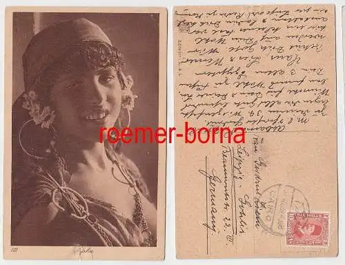 76093 Erotik Ak Mädchen Tänzerin Ägypten 1928