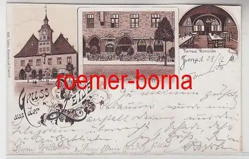 77511 Ak Lithografie Jena Gruss aus der Zeise 1901