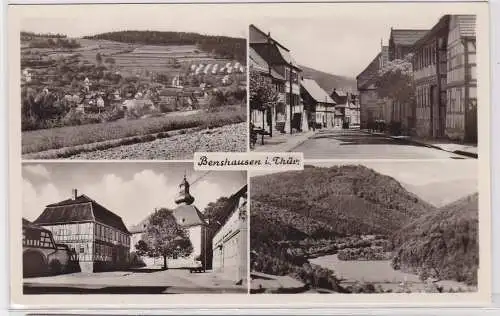 91395 Mehrbild AK Benshausen in Thüringen - verschiedene Ortsansichten um 1960