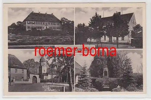 76678 Mehrbild Ak Lampertswalde Schloß, Schule, Kirche Pfarre, Ehrenmal um 1930