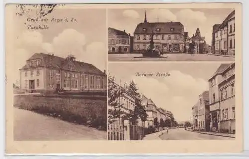 94976 Mehrbild Ak Gruß aus Regis Bez.Leipzig Bornaer Straße usw. 1933