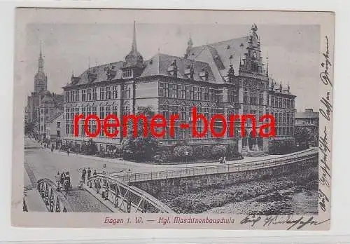 74747 Ak Hagen in Westfalen königliche Maschinenbauschule 1927