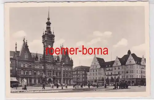 85245 Ak Elbing Elbląg Rathaus und Kreissparkasse um 1940