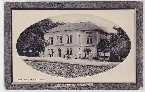 67243 Rahmen Ak Gasthof Kloster Alt-Zella bei Nossen in Sachsen 1912