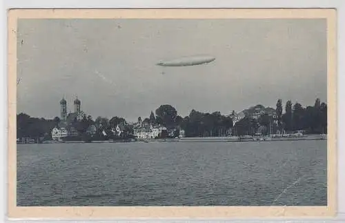20673 Ak Zeppelin Luftschiff über Friedrichshafen a.B. 1928