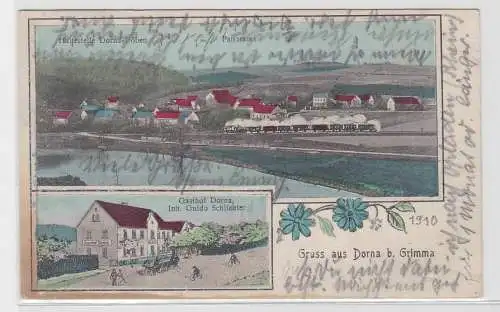 79475 Mehrbild Ak Gruß aus Dorna bei Grimma Gasthof 1910
