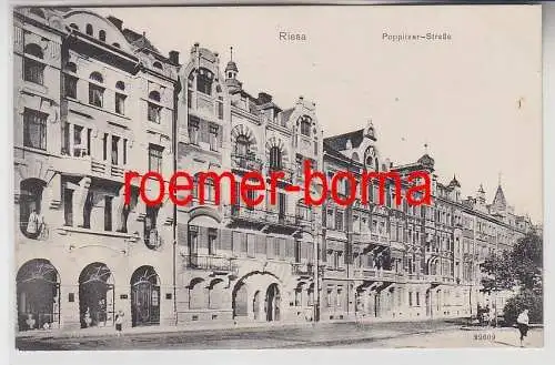 77005 Ak Riesa Poppitzer Straße 1908