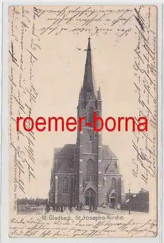 75417 Ak Mönchen Gladbach St.Josephs Kirche 1904