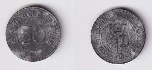 50 Pfennig Notgeld Zink Münze Stadtgemeinde Wangen im Allgäu (167097)