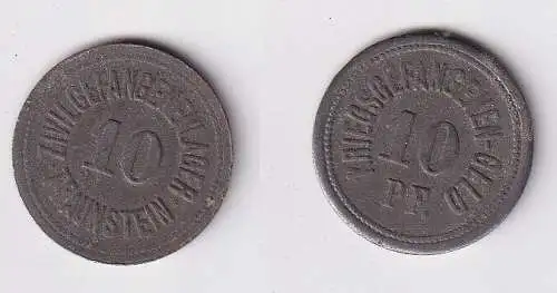 10 Pfennig Notgeld Zink Münze Zivilgefangenenlager Traunstein (167190)