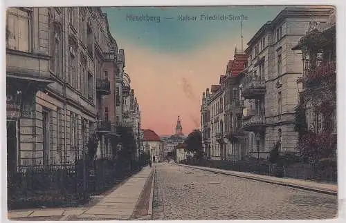 908361 Ak Hirschberg Jelenia Góra Kaiser Friedrich Straße um 1910