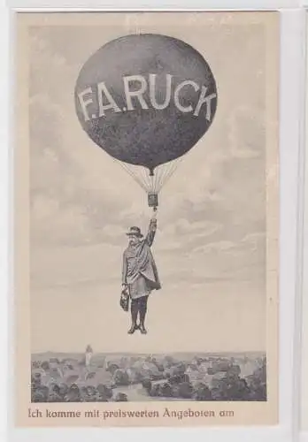 907393 Reklame Ak F.A.Ruck Eisleben Kolonialwarengroßhandlung um 1920