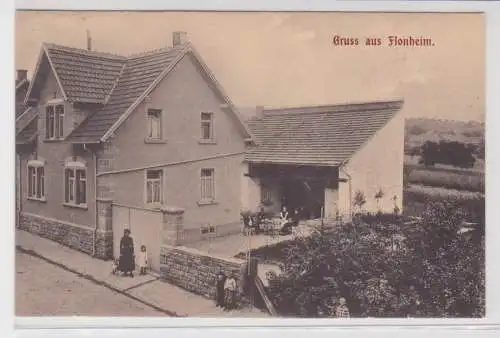 900653 Ak Gruß aus Flonheim Wohnhaus um 1920