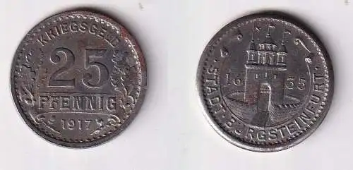 25 Pfennig Eisen Münzen Notgeld Stadt Burgsteinfurt 1917  (167088)