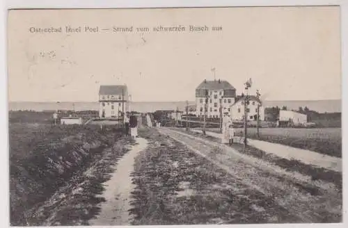903757 Ak Ostseebad Insel Poel Strand vom schwarzen Busch aus 1921