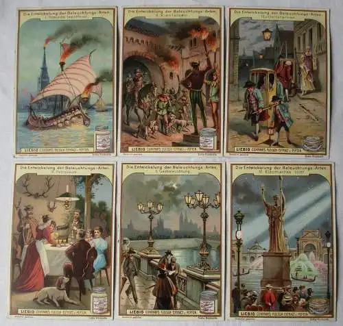 7/150440 Liebigbilder Serie Nr. 425 Die Entwickelung der Beleuchtungs-Arten 1899
