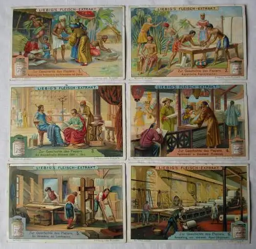 Liebigbilder Serie Nr. 896 Zur Geschichte des Papiers Jahrgang 1913 (7/150694)