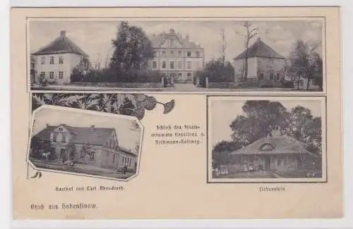 40476 Mehrbild Ak Gruß aus Hohenfinow Gasthof usw. 1909