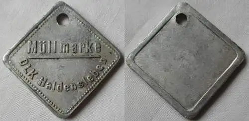 Aluminium DDR Wertmarke Müllmarke DLK Haldensleben  (138925)