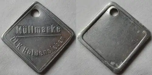 Aluminium DDR Wertmarke Müllmarke DLK Haldensleben  (139322)