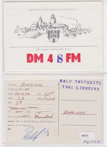 99373 QSL Karte Amateur Funker DDR Jesewitz bei Eilenburg 1977