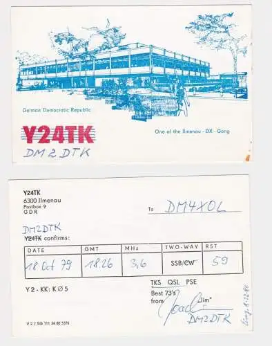 78162 QSL Karte Amateur Funker DDR TU Ilmenau 1979